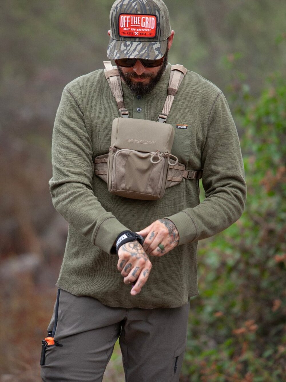 Off The Grid Surplus Draper Henley - Dark Olive
